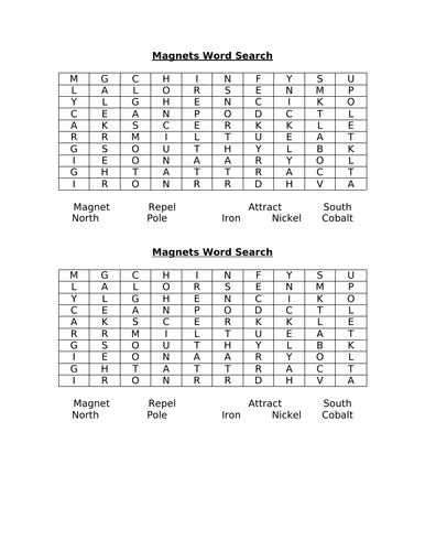 Intro to magnets - low ability