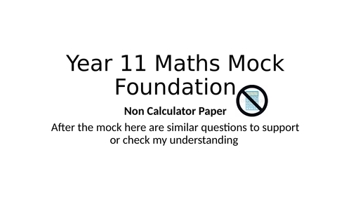 GCSE maths foundation  low ability