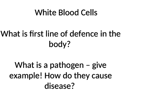 Revision - Infection and Response (GCSE 9-1) AQA