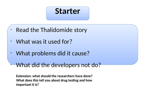 Drug Development and Trials (New GCSE 9-1 AQA)