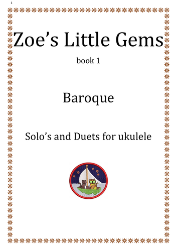 Baroque  Solo’s and Duets for ukulele