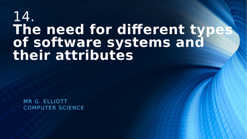 Different Software Systems (A-Level Computer Science)