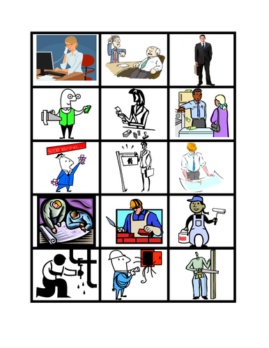 Professions Slap Game Teaching Resources
