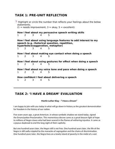 Speeches | Teaching Resources
