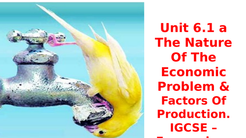 Basic -Economic - problem and Factors of Production