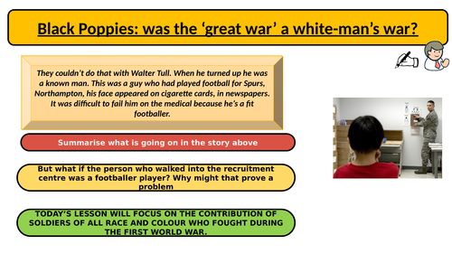 Black Poppies- the life of Walter Tull