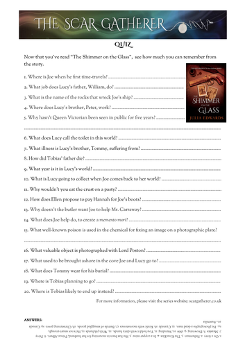 Quiz to accompany Victorian  class reader