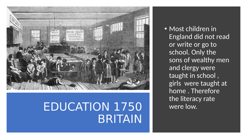 What Are The Changes In Education In Britain Between 1750 1900