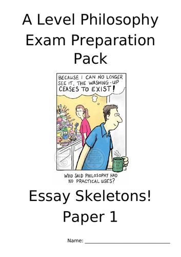 Exam Preparation Pack AQA Philosophy Paper 1: Epistemology and Moral Philosophy