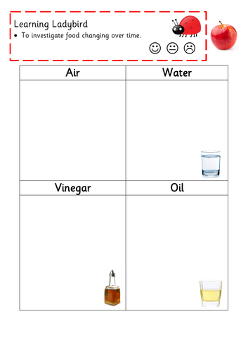 Apple Experiment - observe changes over time