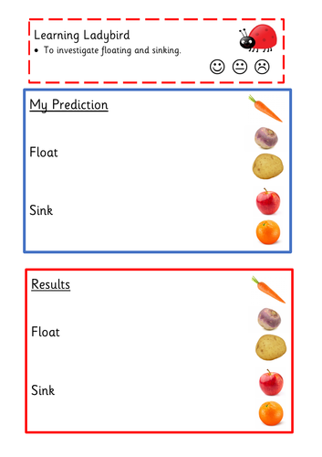 Floating or Sinking - Harvest Vegetables