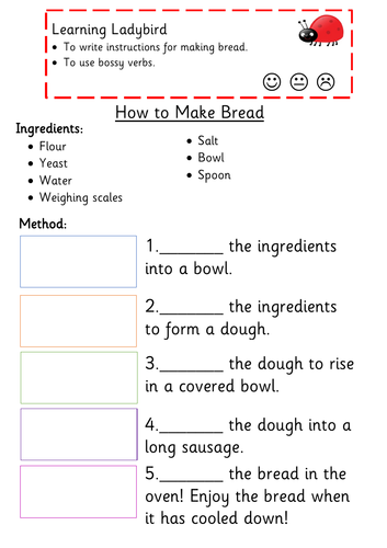 Instruction Writing - Reception