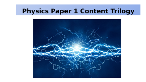 Physics Paper 1 AQA Revision PowerPoint (new 9-1 GCSE)
