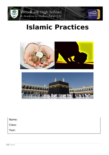Islamic Practices (The 5 Pillars of Islam - Booklet with tasks to complete)