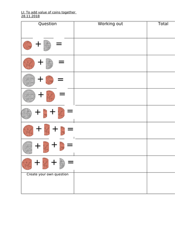 adding-amounts-of-money-teaching-resources