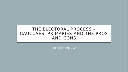 AQA - US primary and caucuses