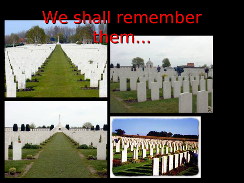 We Shall Remember Them -a Remebrance Day Assembly