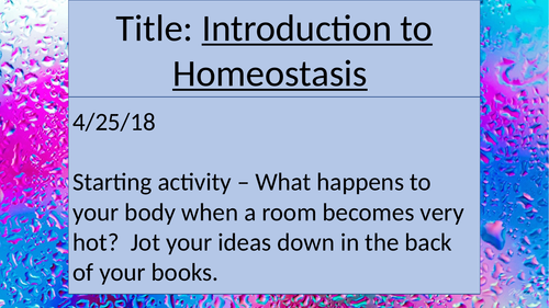 Homeostasis AQA Biology GCSE