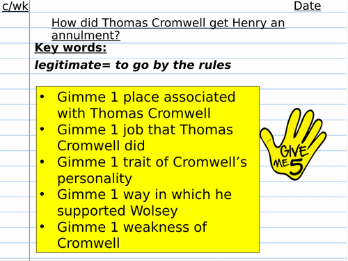 Cromwell and the annulment from Catherine of Aragon