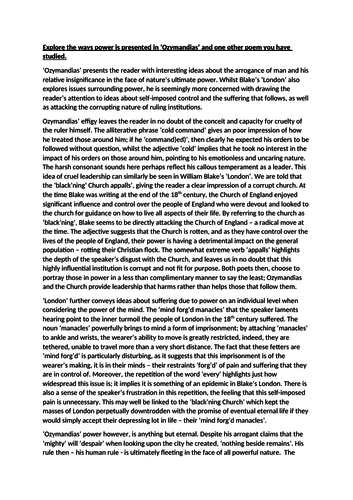 A level poetry comparison essay example edexcel picture