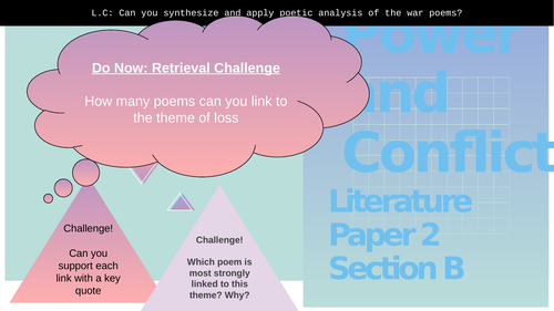Power and Conflict Recall Lesson