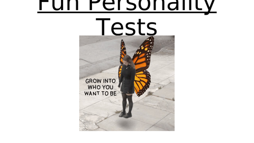 Fun Personality Tests - Great icebreaker