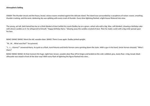 Harry Potter Atmospheric Setting WAGOLLS (x3)