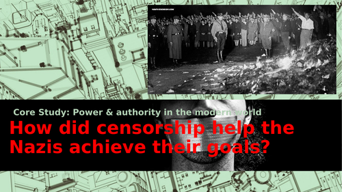 How did censorship help the Nazis achieve their goals?