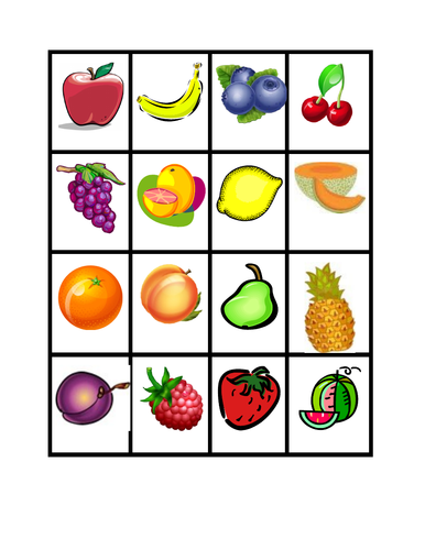 Fruits and Vegetables Slap Game