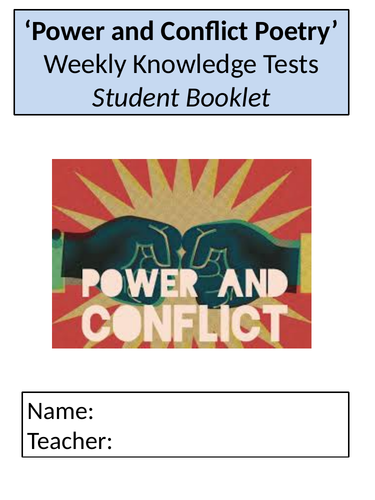 AQA Power and Conflict Booklets