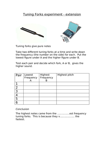 Tuning forks extension
