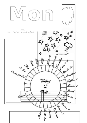Daily reflective diary with mood tracker