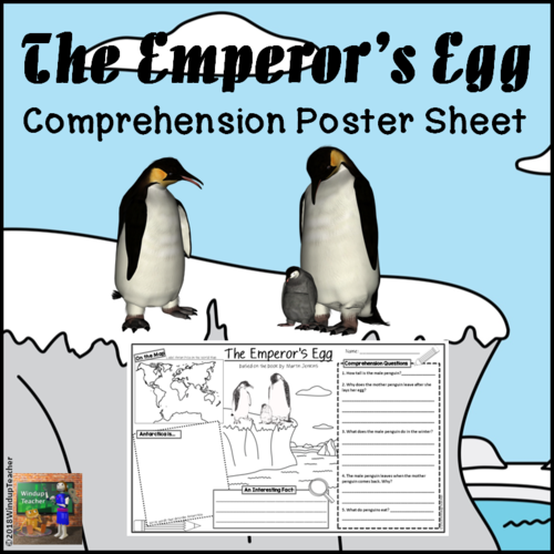 The Emperor's Egg Comprehension Activity Sheet *Legal Sized Paper*