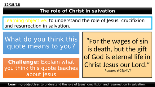 1.1.12 - The Role of Christ in Salvation