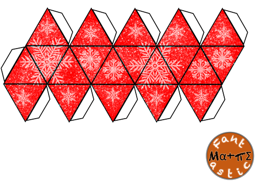 Christmas Icosahedron Nets
