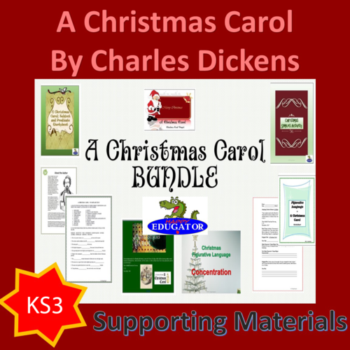 A Christmas Carol - Bundle of Activities UK Version