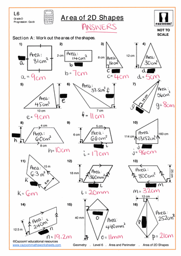 KS3 - Area of basic shapes: Find the missing length.