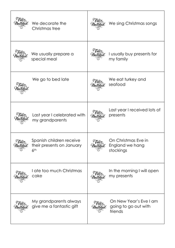 GCSE Spanish Navidad: Christmas resources reading & translation