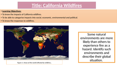 AQA A level hazards: 2018 California Wildfires