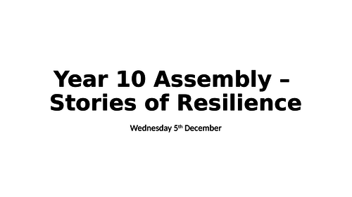 Resilience Assemblies