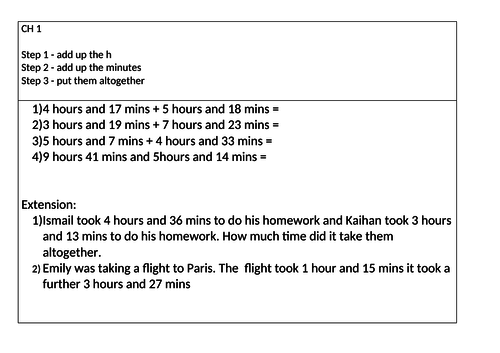 Maths - Adding time KS2 | Teaching Resources