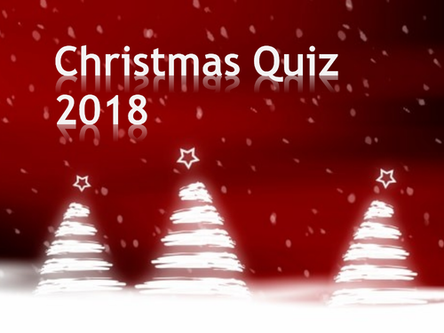 2018 Christmas Quiz Free Teaching Resources