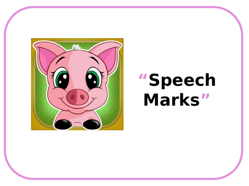 Speech Marks and Speech Bubbles - PowerPoint + Activity Booklet