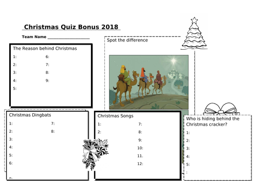 Bonus Christmas Quiz 2018