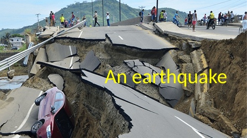 PowerPoint whole lesson on Earthquake with Haiti Earthquake as a case study and worksheets