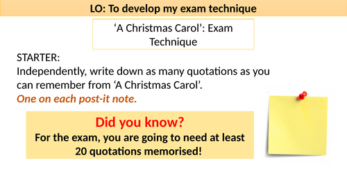 'A Christmas Carol' by Charles Dickens Literature GCSE Paper 1 AQA