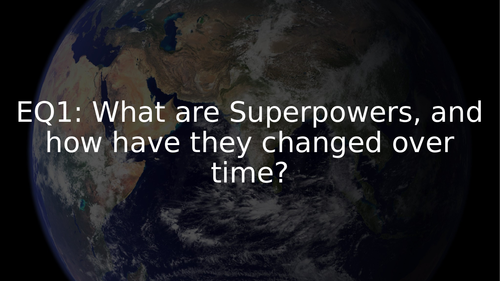 Revision Quiz Questions for Superpowers - A Level Geography