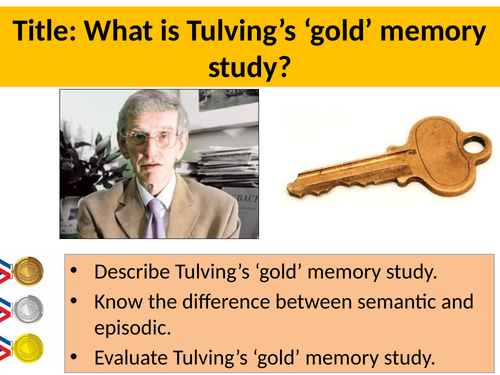 Tulving's 'Gold' Memory Study - Brain and Neuropsychology GCSE AQA Psychology (9-1 new spec)