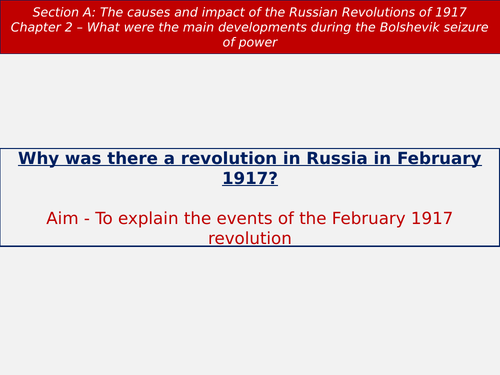 The Bolshevik Revolution, 1917