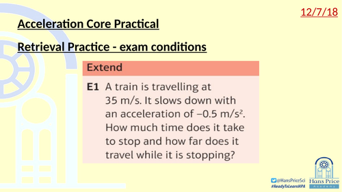 Acceleration Core Practical